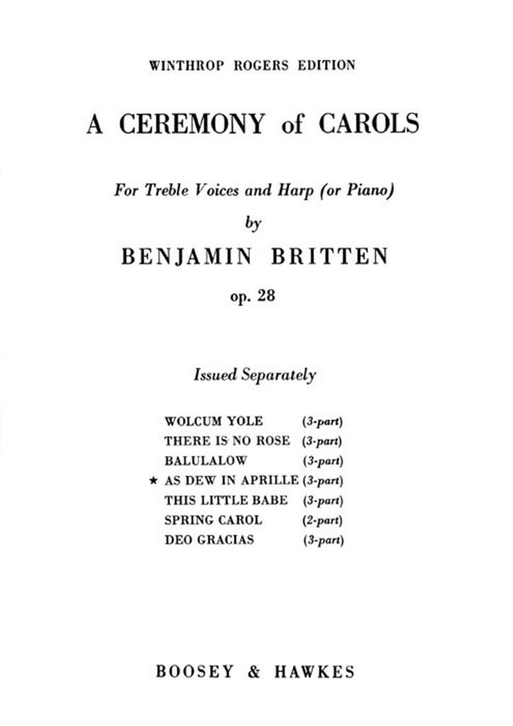 A Ceremony of Carols op. 28
